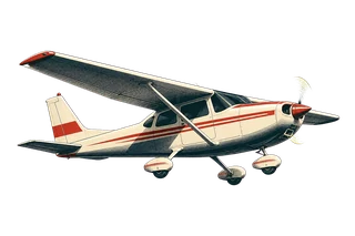Representative high-wing piston airplane illustration
